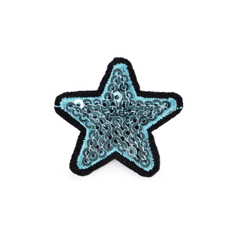 Aplicație termoadezivă stea cu paiete, diferite culori