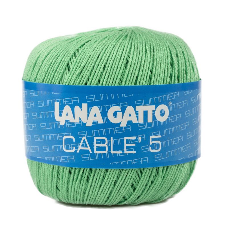 Fir de croșetat Lana Gatto, Cable 5 din bumbac, 50g
