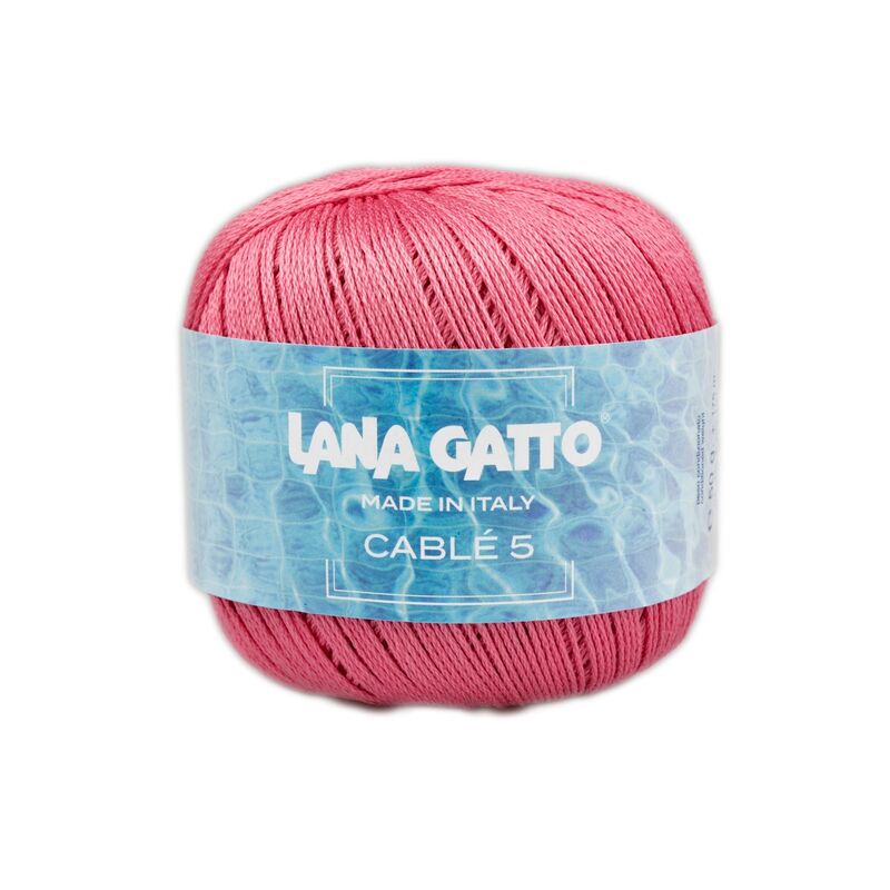 Fir de croșetat Lana Gatto, Cable 5 din bumbac, 50g