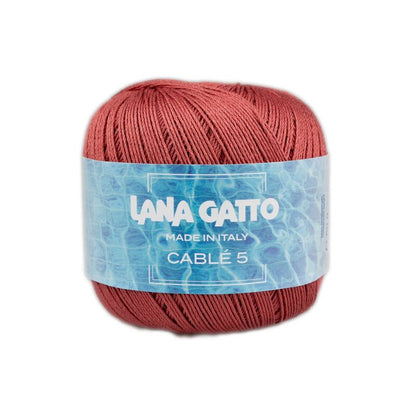 Fir de croșetat Lana Gatto, Cable 5 din bumbac, 50g