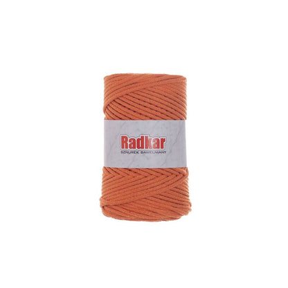 Șnur împletit din bumbac reciclat, cu miez, 4mm - Image 3