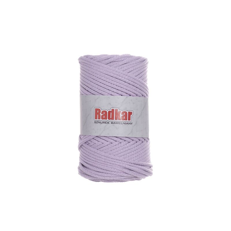 Șnur împletit din bumbac reciclat, cu miez, 4mm - Image 4