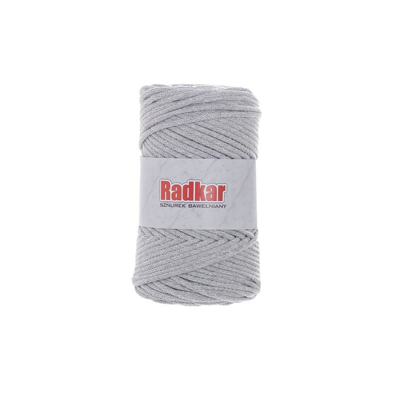Șnur împletit din bumbac reciclat, cu miez, 4mm