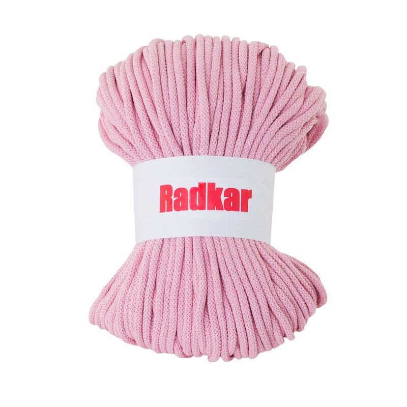 Recycled cotton braided twine with synthetic core, 5 mm, 100m