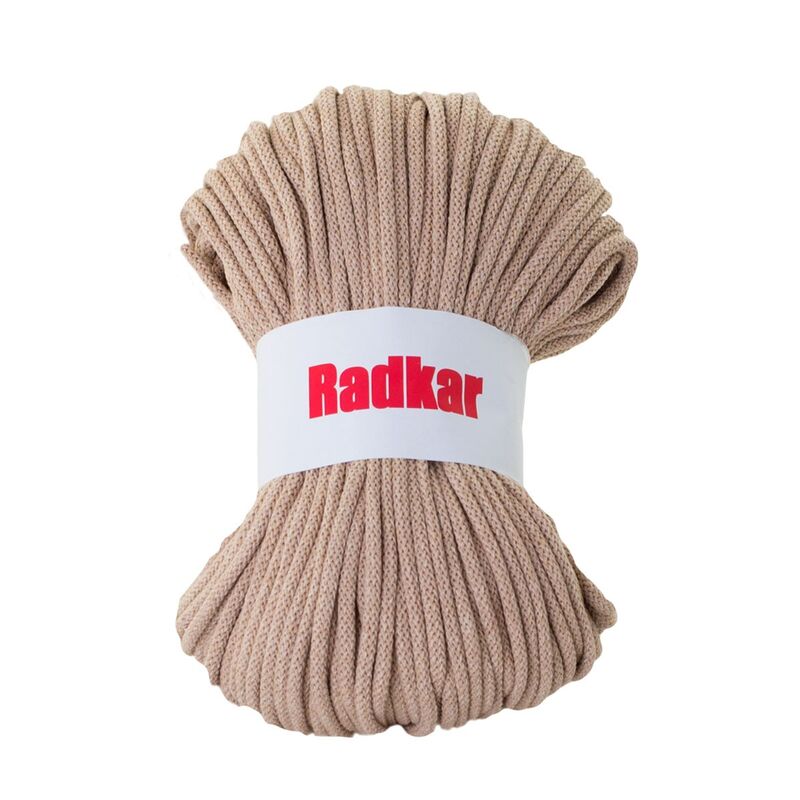 Recycled cotton braided twine with synthetic core, 5 mm, 100m