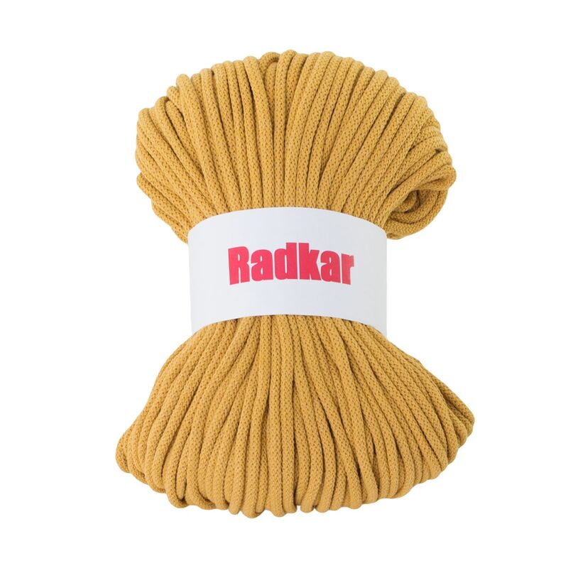 Recycled cotton braided twine with synthetic core, 5 mm, 100m