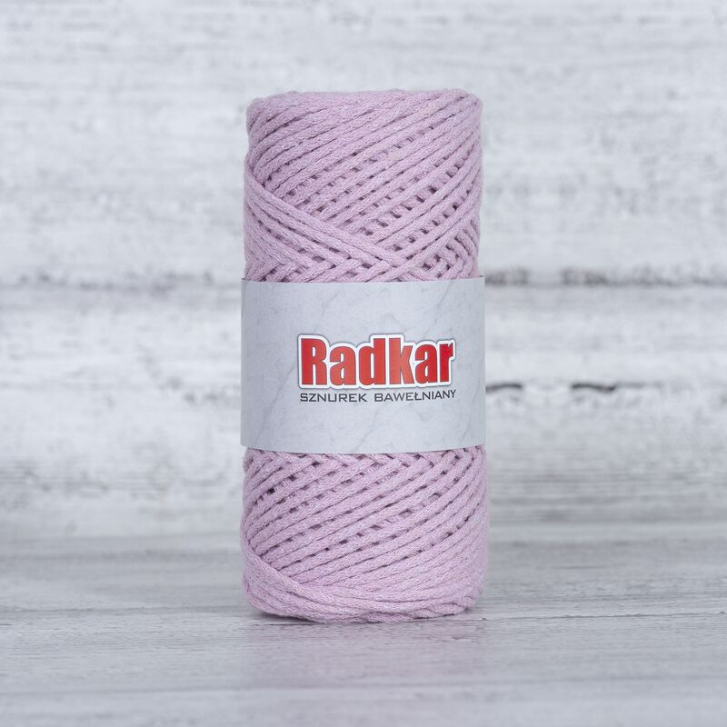 Recycled cotton braided twine with core, 2mm, 100m