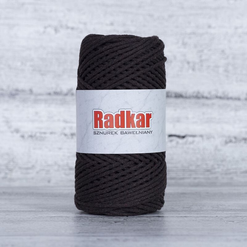 Recycled cotton braided twine with core, 2mm, 100m