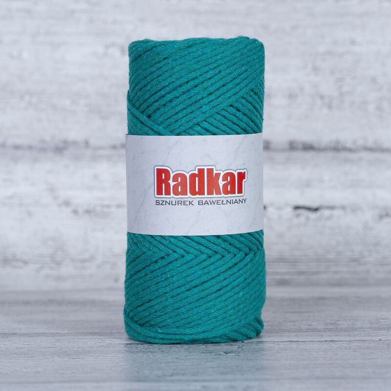 Recycled cotton braided twine with core, 2mm, 100m