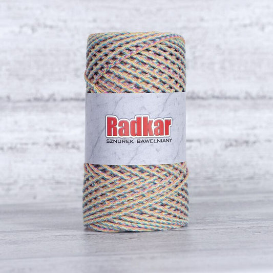 Șnur împletit din bumbac reciclat cu miez, 2mm, 100m - Image 12