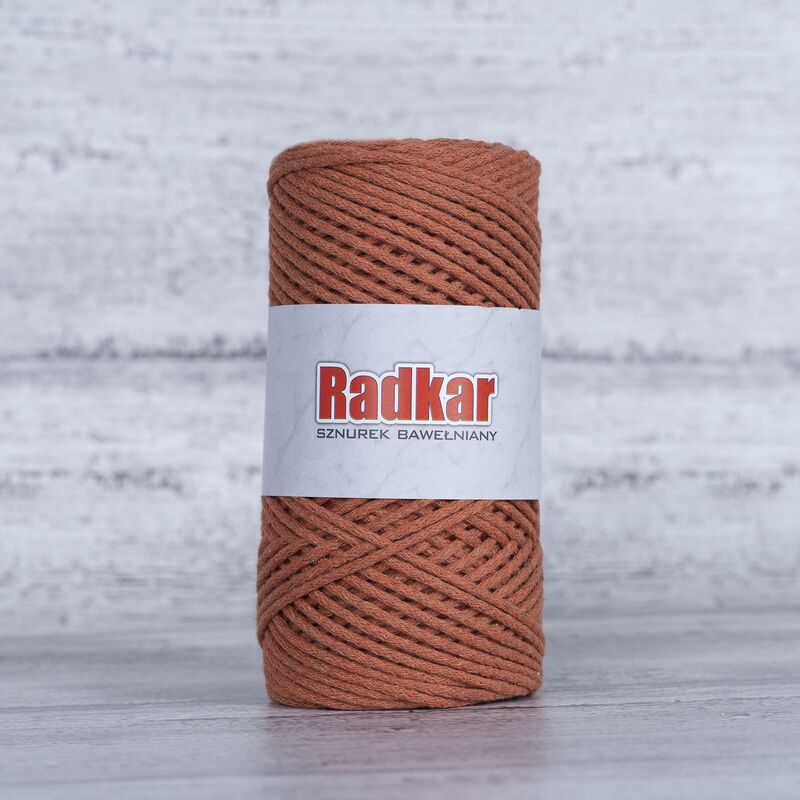Șnur împletit din bumbac reciclat, cu miez, 4mm