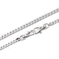Flat metal chain for purses, with fastening system, 120cm
