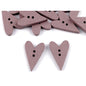 Wooden dowel, heart, 15x23mm, 5pcs/set