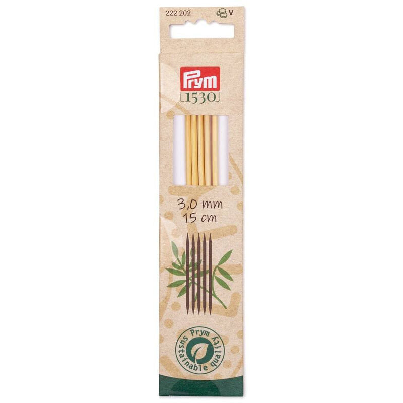 Andrele drepte din bambus, PRYM, 2mm, 15cm, 5 buc/set - Image 3