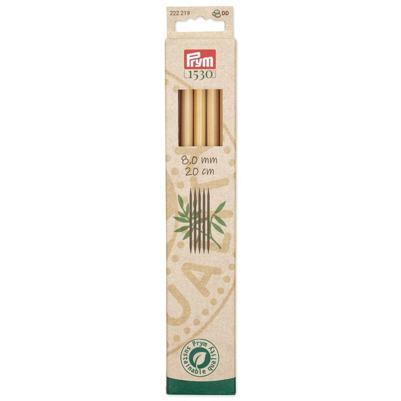 Andrele drepte din bambus, PRYM, 2mm, 15cm, 5 buc/set