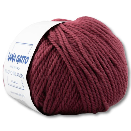 Fir de tricotat Lana Gatto, Nuovo Irlanda, lână pură merinos, 50g