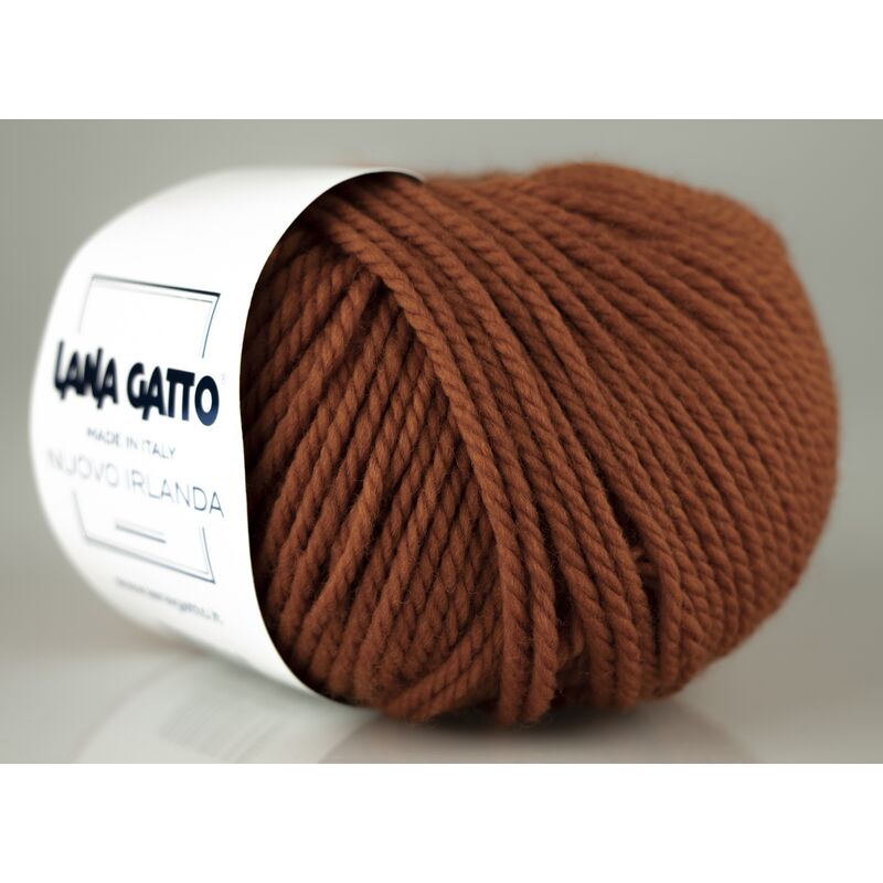 Fir de tricotat Lana Gatto, Nuovo Irlanda, lână pură merinos, 50g