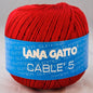 Fir de croșetat Lana Gatto, Cable 5 din bumbac, 50g