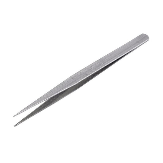 Metal tweezers, 15 cm, straight tip