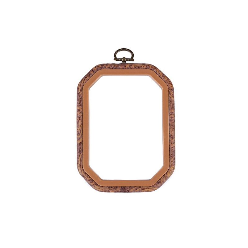 Gherghef flexible embroidery, octagonal, 17 x 24 cm