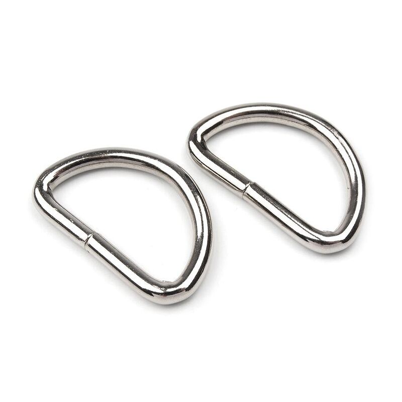 Simple D-ring 32mm, set 4pcs set
