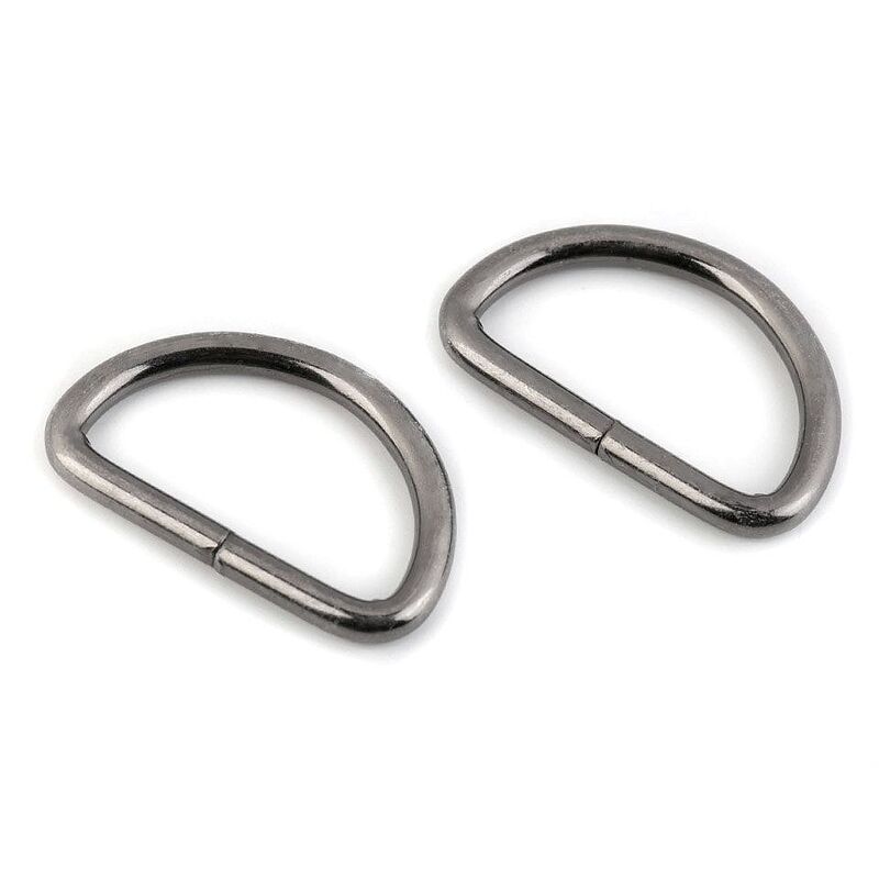 Simple D-ring 32mm, set 4pcs set