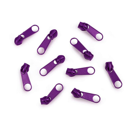 Cursor fermoar spiralat 3mm, 10 buc