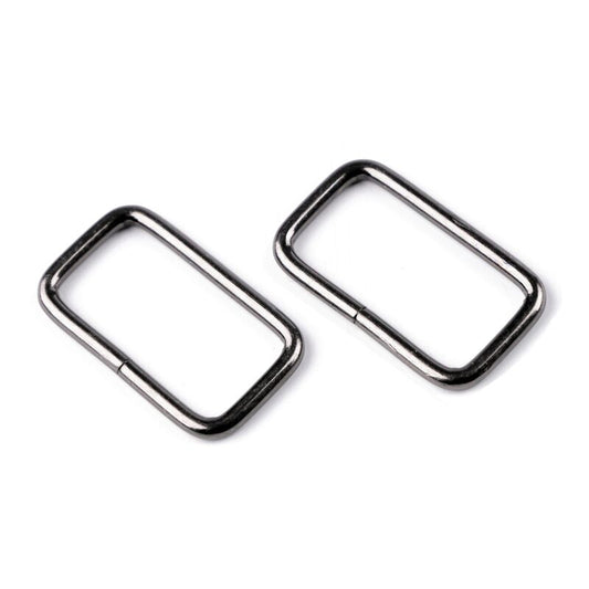 Simple Rectangular Ring, 25mm, 10pcs, plain