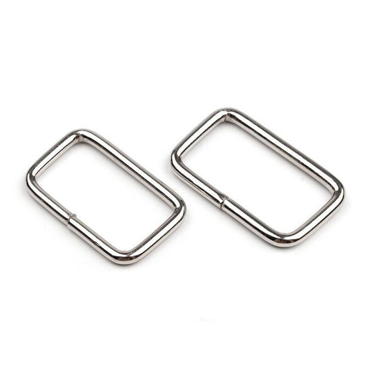 Simple Rectangular Ring, 25mm, 10pcs, plain