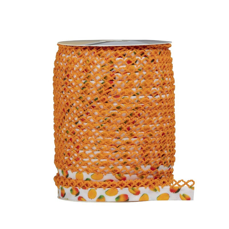 Bandă bias decor cu fructe, Byetsa, 12mm