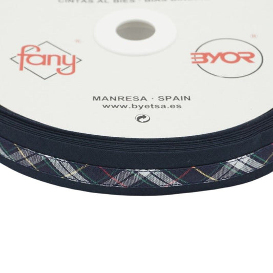 Bandă bias greca tartan, Byetsa, 25mm