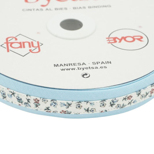 Bandă bias greca floral, Byetsa, 25mm