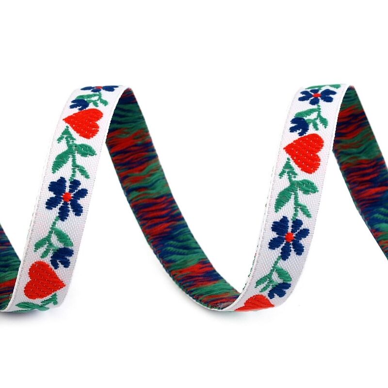 Woven tape, traditional motifs, 9mm, 1m/piece