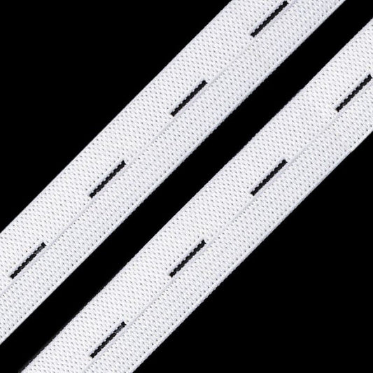 Elastic band with cufflinks, 20mm, 3m/piece