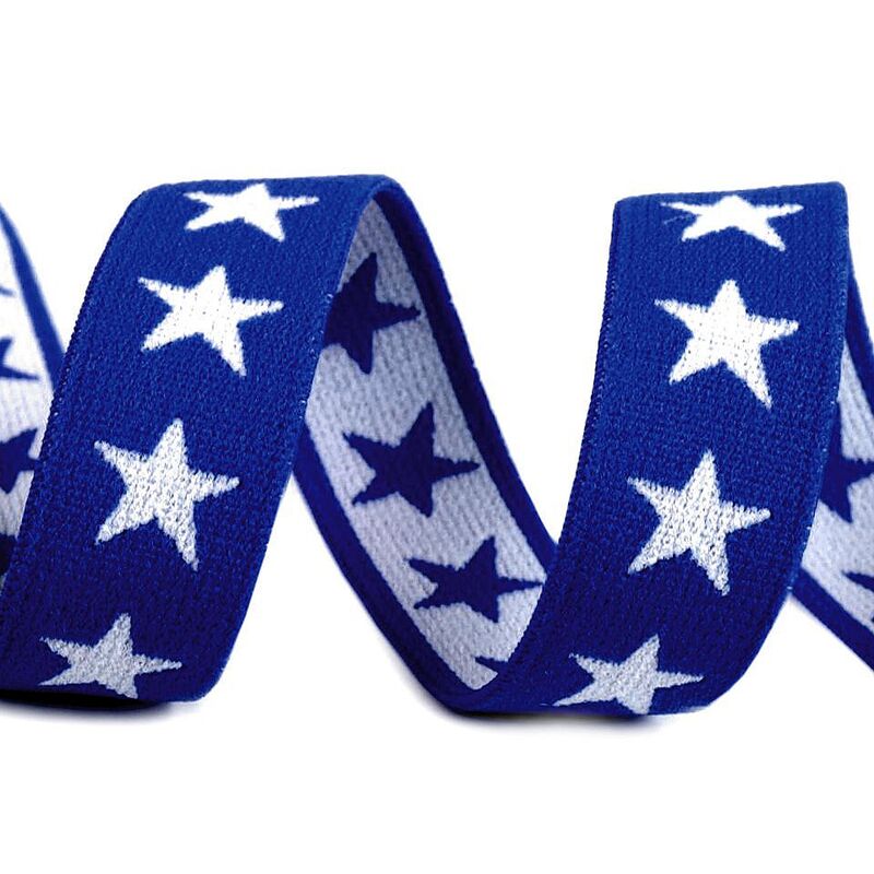 Elastic tape, stars, 20mm, 5m/piece