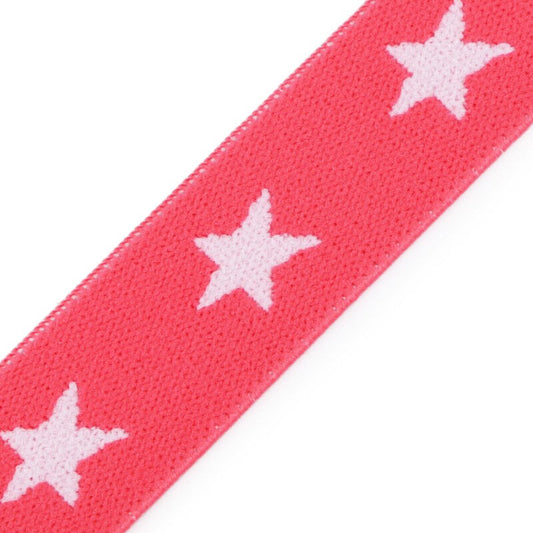 Elastic tape, stars, 20mm, 5m/piece