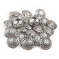Metal button with foot, 25mm, 5pcs/set
