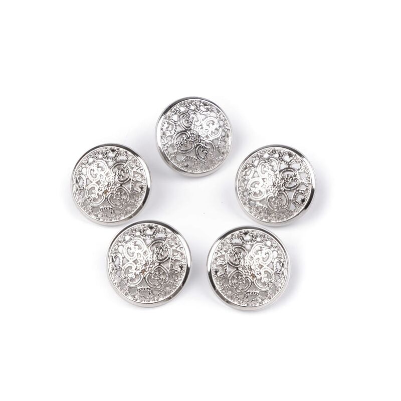 Nasture metalic cu picior, 18mm, 5buc/set