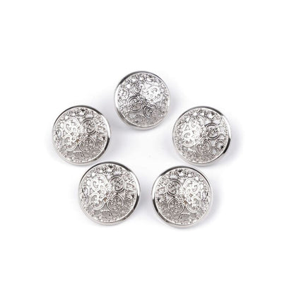 Nasture metalic cu picior, 18mm, 5 buc/set
