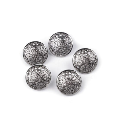 Nasture metalic cu picior, 18mm, 5 buc/set