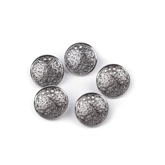 Nasture metalic cu picior, 18mm, 5buc/set