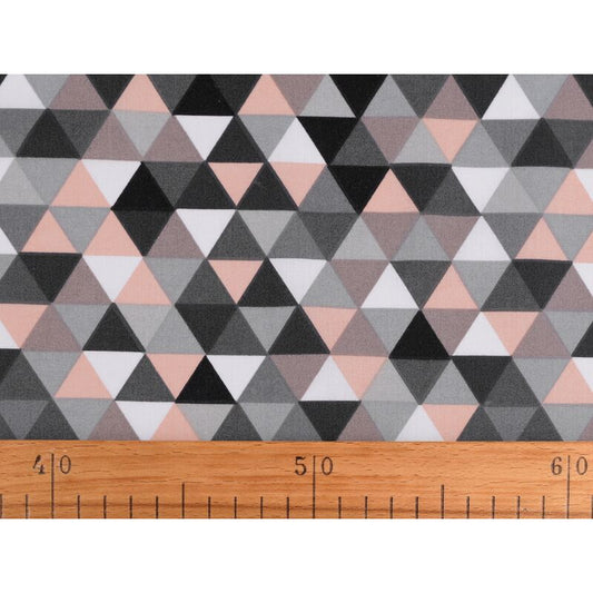 Material bumbac, triunghiuri, 160cm, 0.5m/buc