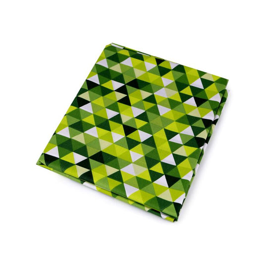 Material bumbac, triunghiuri, 160cm, 0.5m/buc