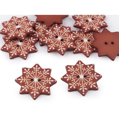 Nasture plastic, crăciun, 30mm, 2buc/set