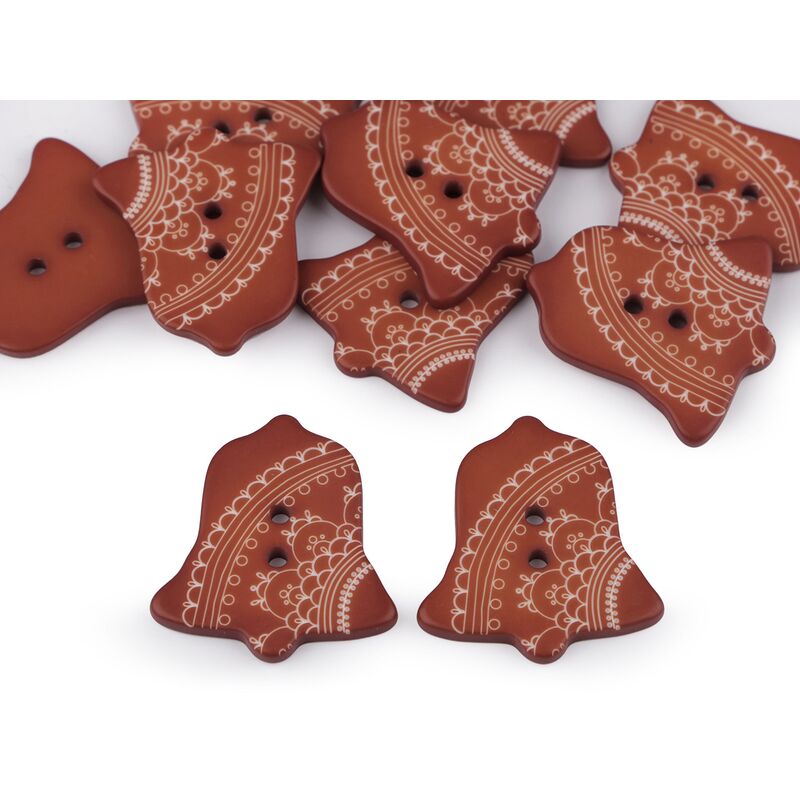 Nasture plastic, crăciun, 30mm, 2buc/set