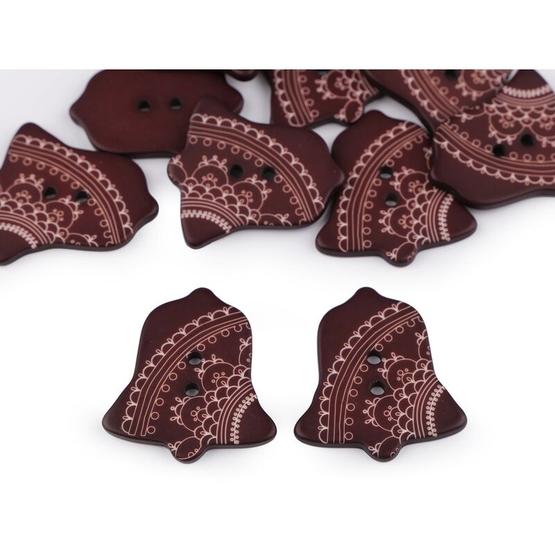 Nasture plastic, crăciun, 30mm, 2buc/set