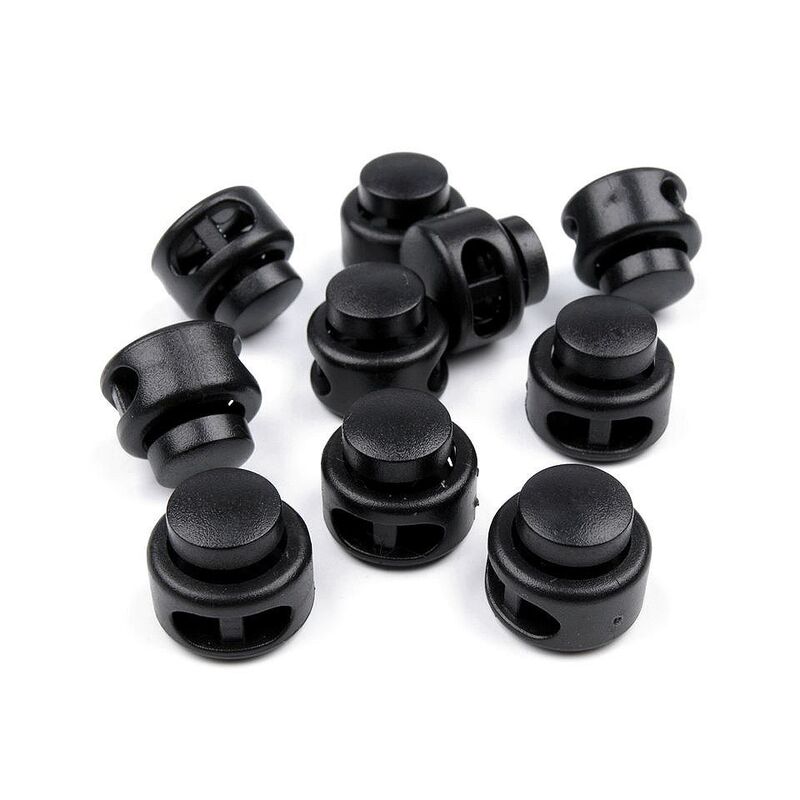 String stopper, 2 holes, 13x15mm, 4pcs/set