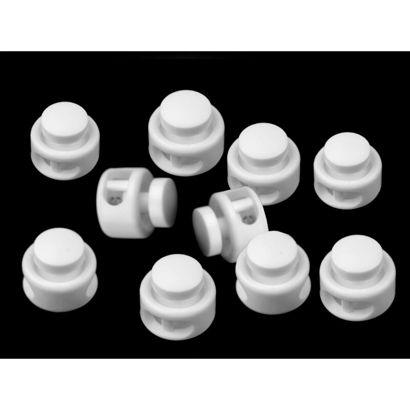 String stopper, 2 holes, 13x15mm, 4pcs/set