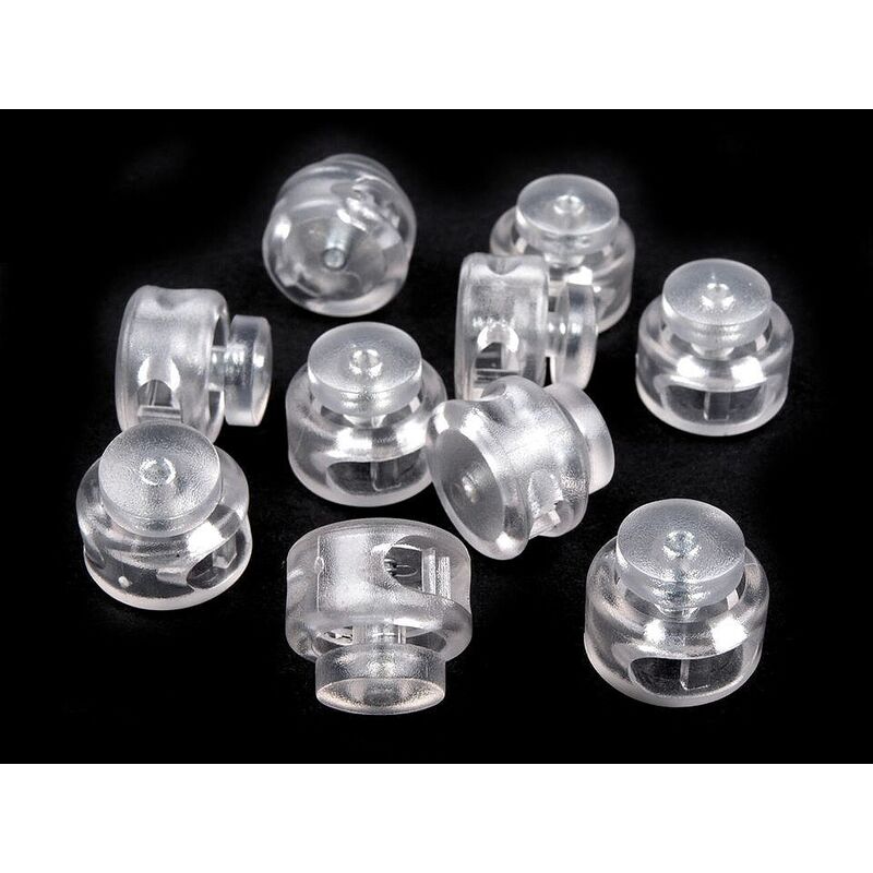 String stopper, 2 holes, 13x15mm, 4pcs/set