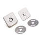 Capse magnetice pătrate, 18x18mm, 5perechi/set